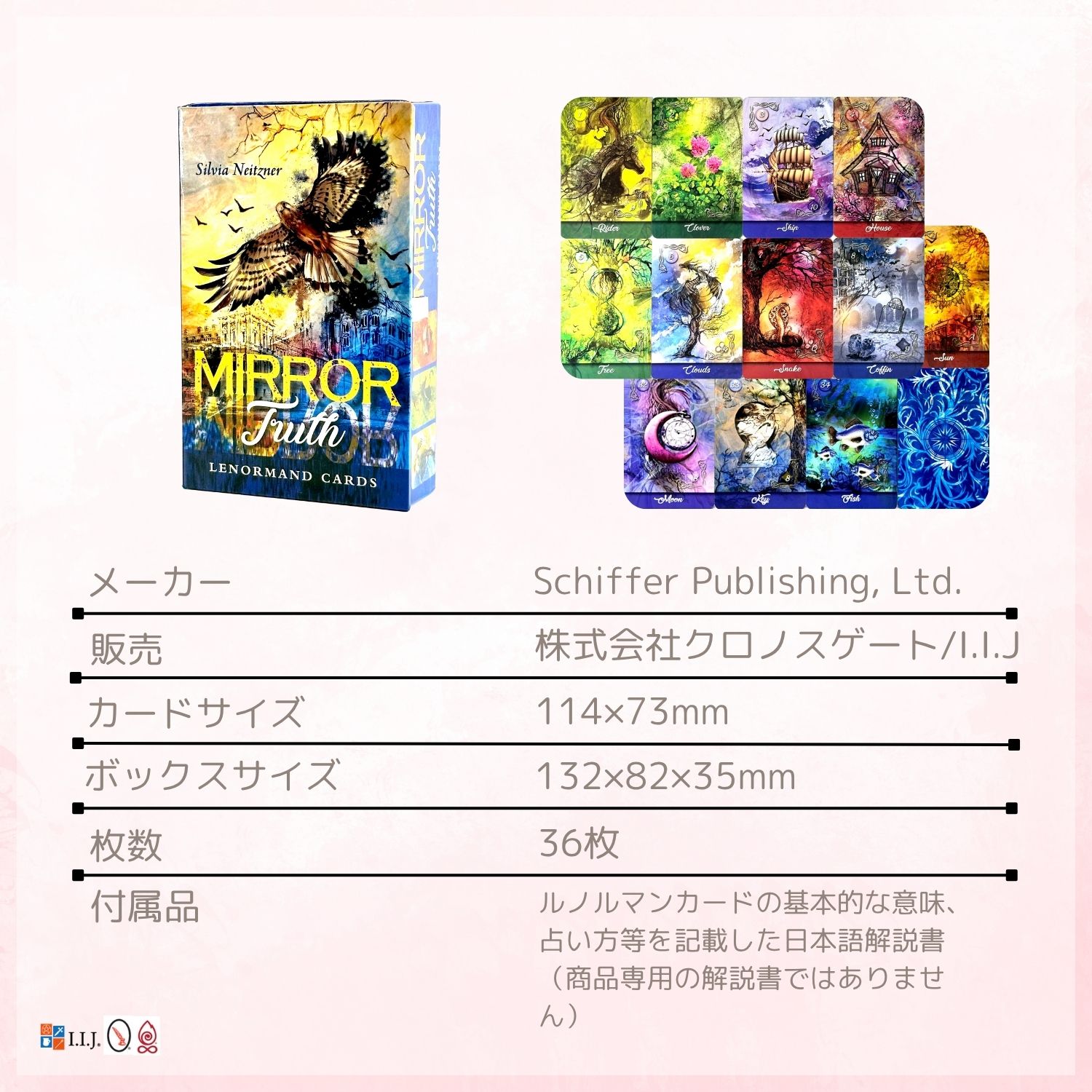 ミラー・トゥルース・ルノルマンカード Mirror Truth Lenormand Cards