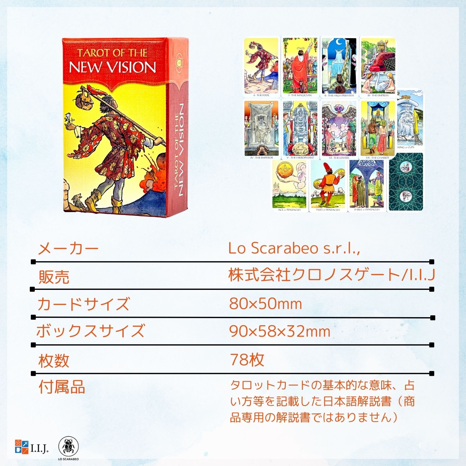 タロット オブ ザ ニュービジョン ミニ Tarot of The New Vision