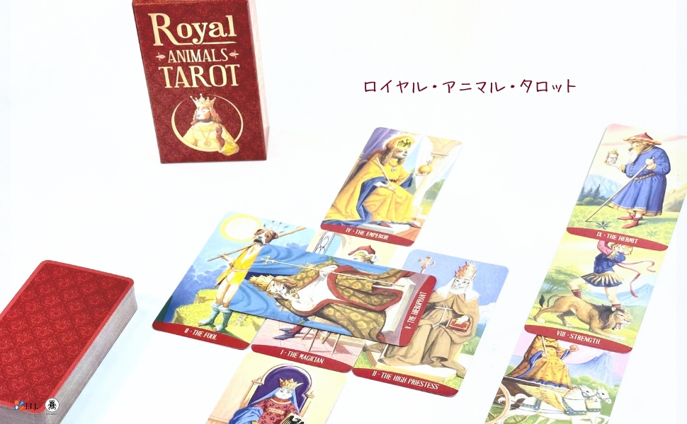【正規品タロットカード】クラシカルな絵柄の貴族動物✨ロイヤルアニマルのデッキ 正規品タロットカード】クラシカルな絵柄の貴族動物✨ロイヤル