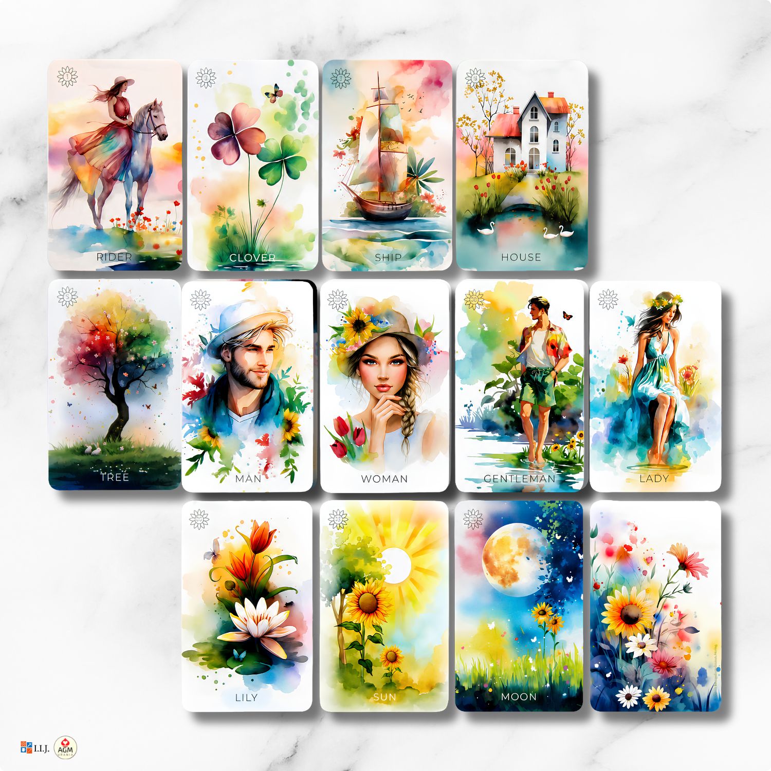 サマー・セレナード・ルノルマン Summer Serenade Lenormand ルノルマンカード 初心者 占い 送料無料 正規品 日本語解説書付き 関連画像2