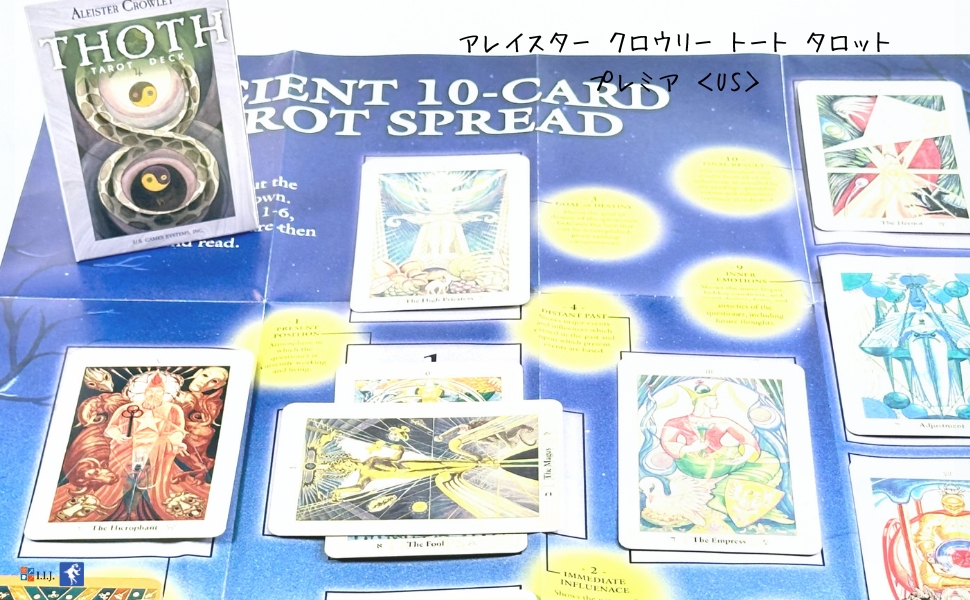 アレイスター クロウリー トート タロット プレミア ＜US＞ Crowley Thoth Tarot Deck  Premier Edition タロットカード 78枚 トート タロット占い 日本語解説書 |  | 07