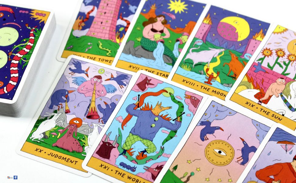 ウィムジカル・ウィッチ・タロット 缶入り WHIMSICAL WITCH TAROT IN A TIN