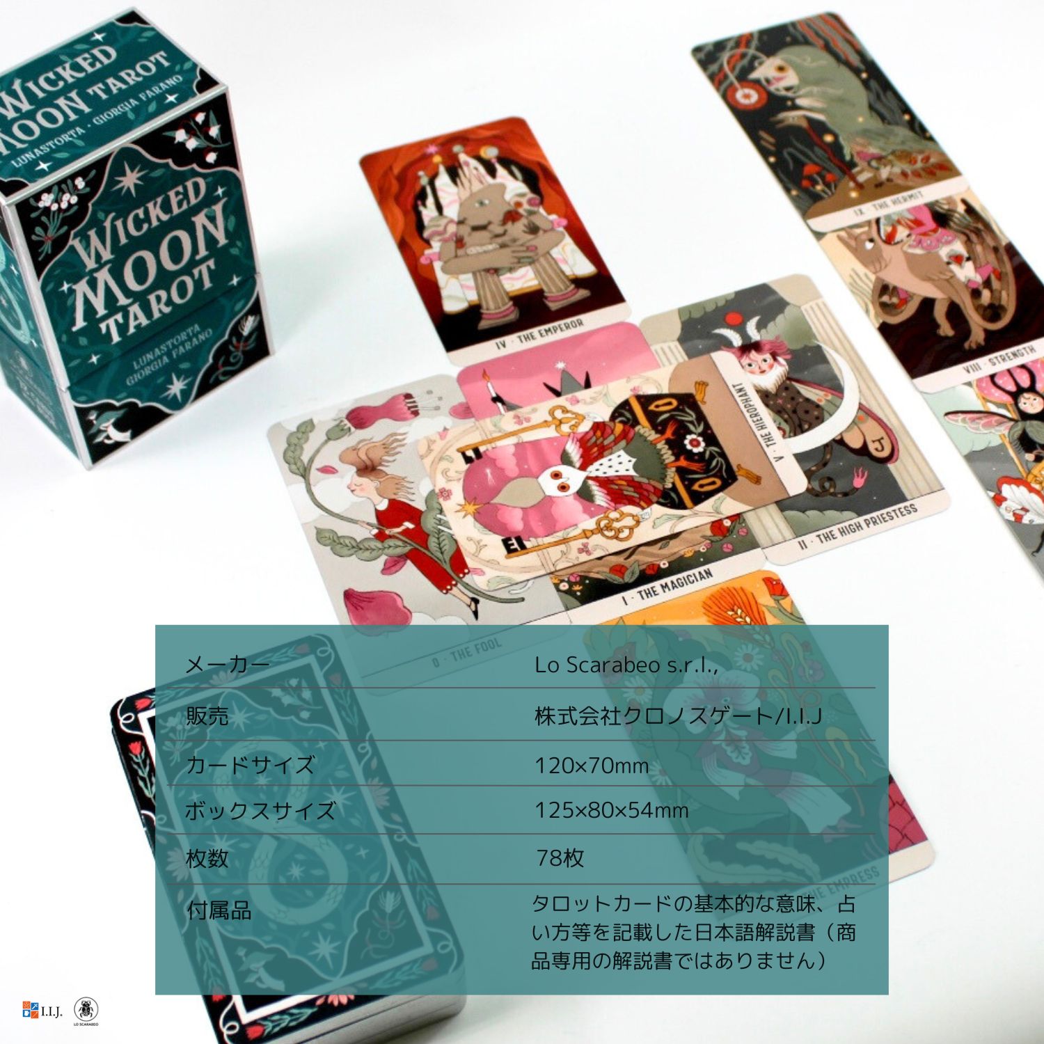 ウィキッドムーン・タロット Wicked Moon Tarot タロットカード