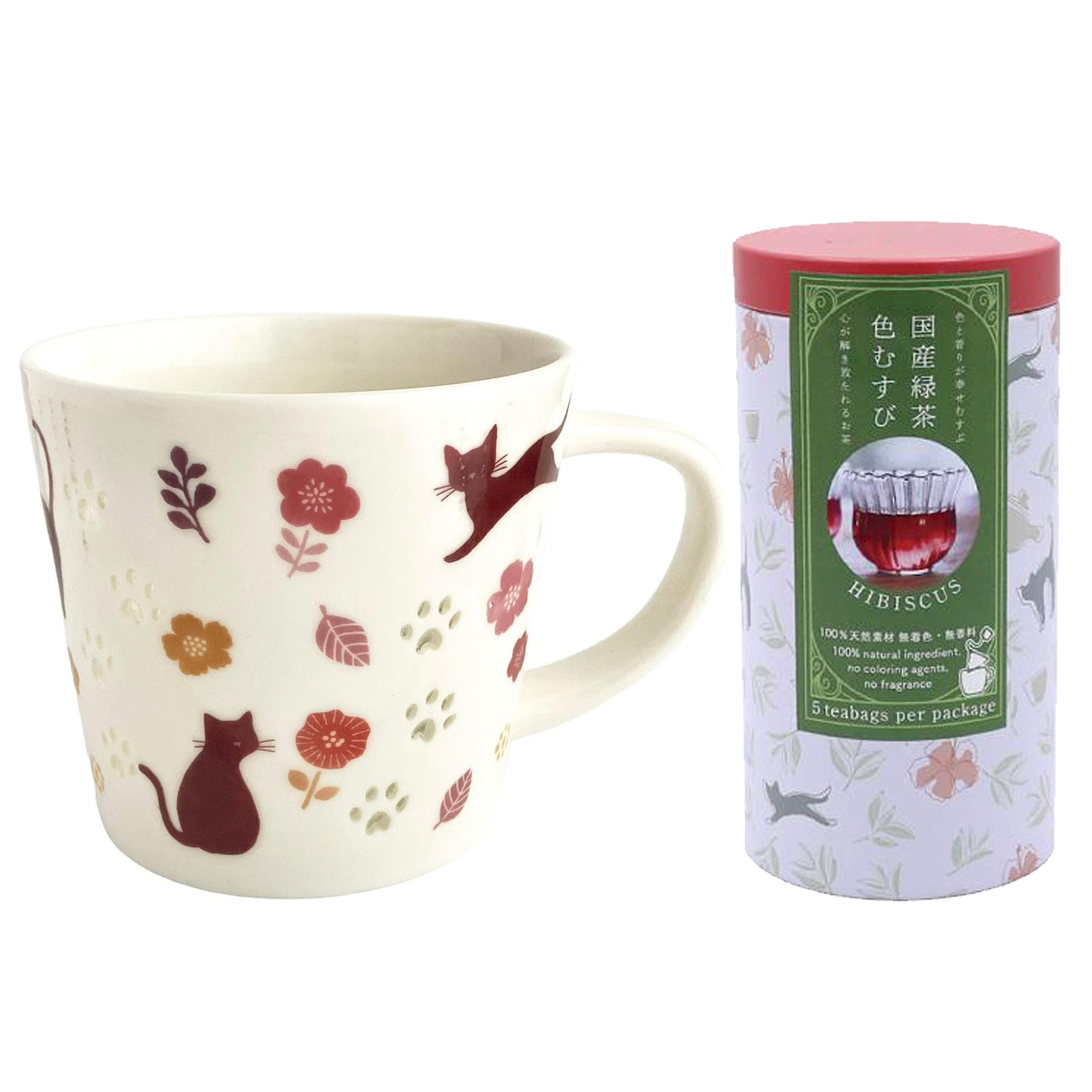 アルタ 肉球マグカップ＋茶筒缶セット ほたる手 蛍手 蛍彫り 透かし 肉