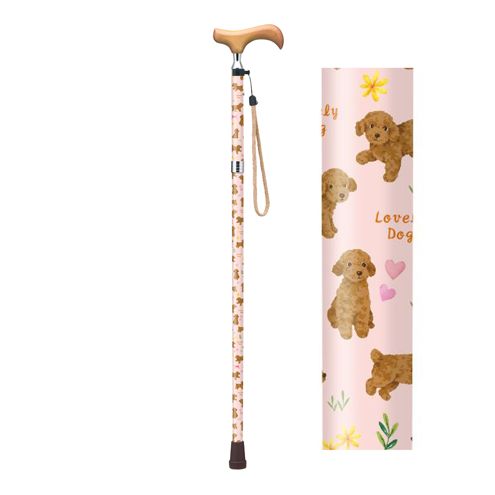 杖 犬 イヌ ドッグ 折り畳み式 軽量 伸縮杖 折りたたみ杖 柴犬 トイ