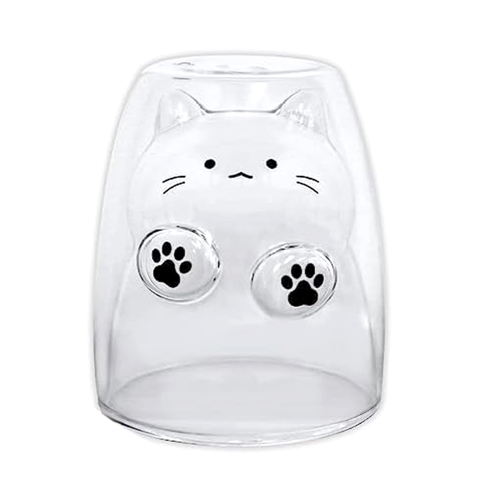 【ゆきゆっきー❄様】1284.琉球ガラス　ジャスミン　ジャンピング猫　レジン 単品 ぐらすいん NEKO 耐熱グラス コップ ガラス 猫 ネコ ねこ