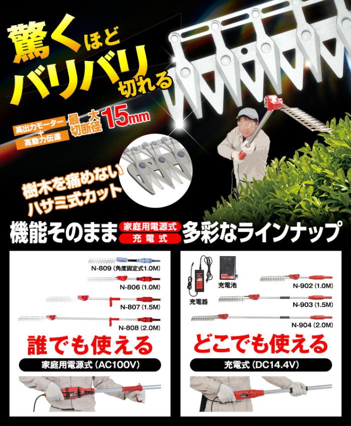高速バリカン充電式用Li-ionバッテリー DC14.4V 7.0Ah：N-902-1
