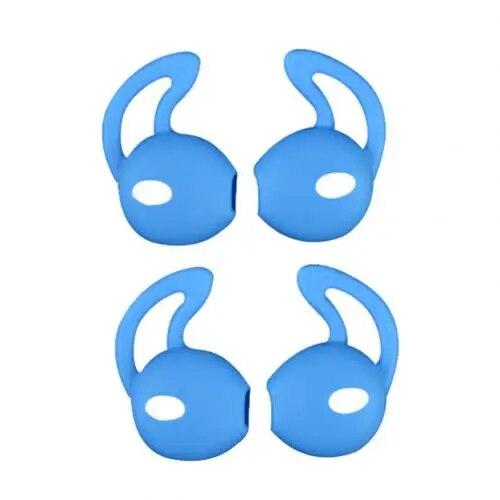 4個の耳シリコーンイヤチップケースカバー耳パッドイヤカップアップルairpods空気ポッド用イヤーチップ耳フック｜itemselect｜02