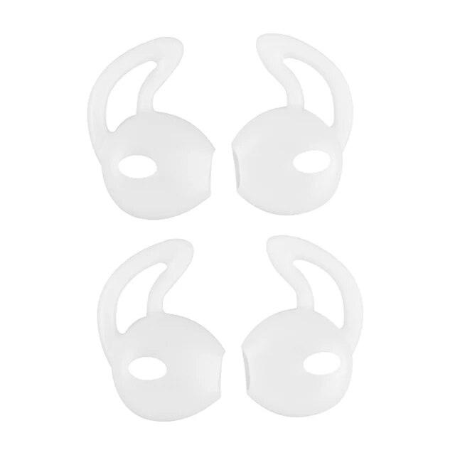4個の耳シリコーンイヤチップケースカバー耳パッドイヤカップアップルairpods空気ポッド用イヤーチップ耳フック｜itemselect｜08