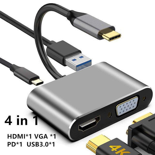 USBタイプCアダプター,hunderbolt 3タイプC,MacBook Pro,ノートブック,3.5mmジャック付き｜itemselect｜02