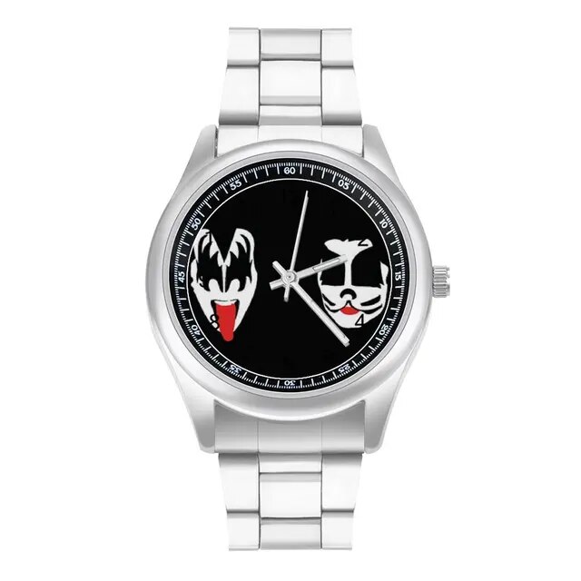Kissバンド-ステンレス鋼の時計,オリジナルの音楽ブレスレット,ロックデザイン,アウトドア,男性と女性向け｜itemselect｜02