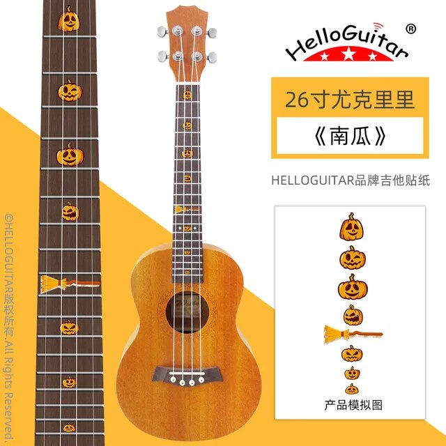 20の超薄型クロスインレイデカールステッカーフレットボードギターネック楽器装飾ウクレレギターベースアクセサリー｜itemselect｜06