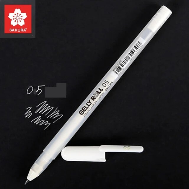 Sakura-芸術的なデザインのフェルトペン,明るい色のマーカーを備えたクラシックな白い色のジェルペン｜itemselect｜02