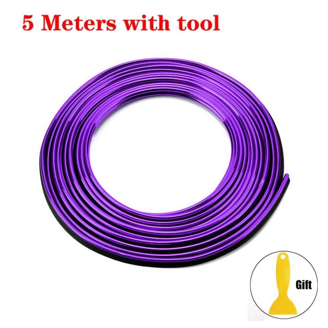 車の装飾用の柔軟なストリップ,5m/1m,インテリア,車のカバー,ダッシュボード,edgein,車用,ユニバーサル｜itemselect｜04