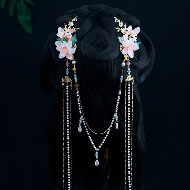 ロングタッセル付きカチューシャ,女性と女の子のための人工真珠の葉のヘッドバンド,さまざまな色｜itemselect｜18