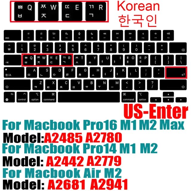 Macbook Air M2,a2681,2022,a2442,a2485,pro14,keybash,ロシア語,fran,新しい用のシリコン保護ケー｜itemselect｜02