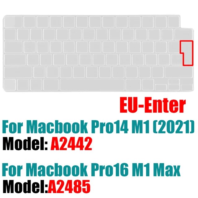 2021のmacbookプロ14 16インチキーボードカバーA2442 A2485ノートパソコンのキーボードプロテクターシリコーン色Pro14.2 M｜itemselect｜12