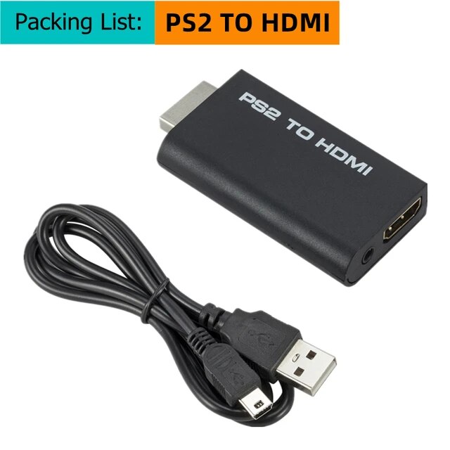 Ps2-hdmi互換コンバーター,1080p,フルHDビデオ変換伝送インターフェース,ゲームコンソールアダプター,HD｜itemselect｜02