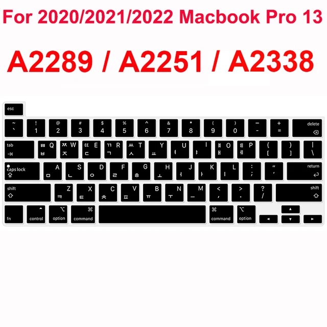 シリコンキーボードプロテクター,2022 macbook pro m2 13 "a2338 a2289 a2251用カバー,英語版｜itemselect｜02