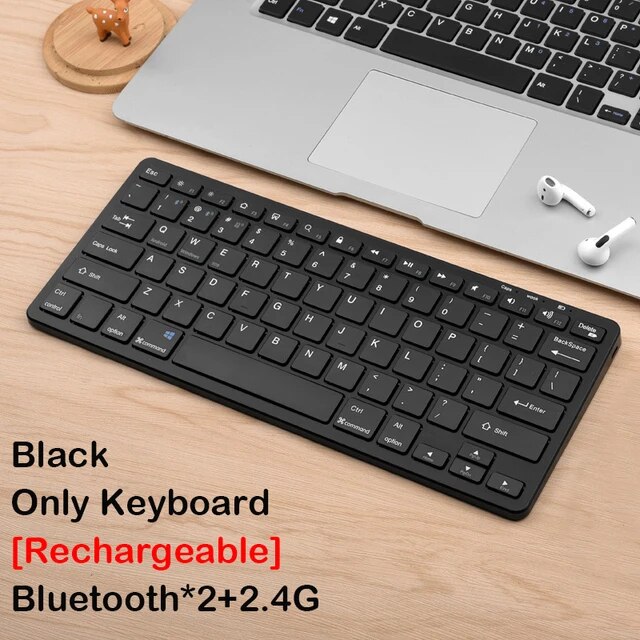 ワイヤレスキーボードとマウスのコンボ,Bluetooth 5.0,2.4g,ミニマルチメディアキーボード,ラップトップ,PC,iPad,Android｜itemselect｜08