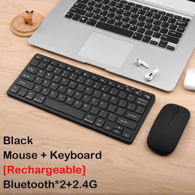ワイヤレスキーボードとマウスのコンボ,Bluetooth 5.0,2.4g,ミニマルチメディアキーボード,ラップトップ,PC,iPad,Android｜itemselect｜02