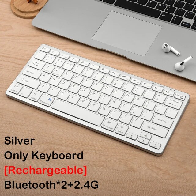 ワイヤレスキーボードとマウスのコンボ,Bluetooth 5.0,2.4g,ミニマルチメディアキーボード,ラップトップ,PC,iPad,Android｜itemselect｜04
