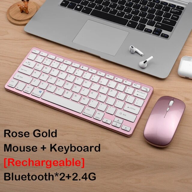 ワイヤレスキーボードとマウスのコンボ,Bluetooth 5.0,2.4g,ミニマルチメディアキーボード,ラップトップ,PC,iPad,Android｜itemselect｜03