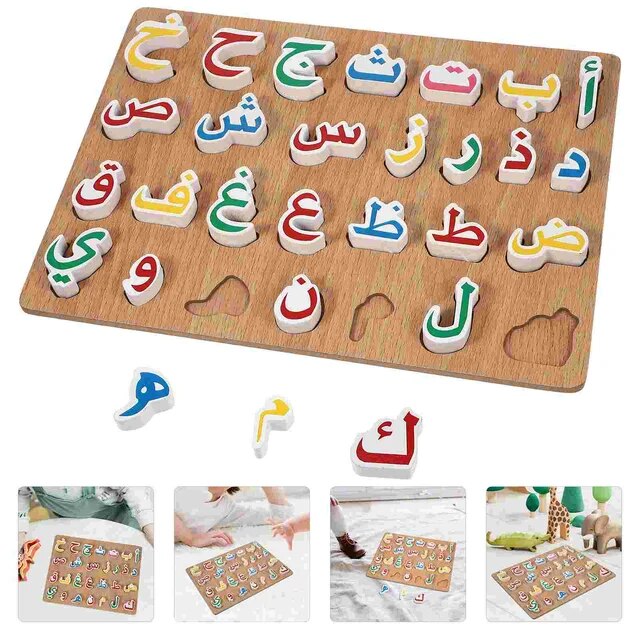 子供のための木製パズルおもちゃ,赤ちゃんのための遊びボード,アルファベットの文字を使った学習玩具｜itemselect｜02