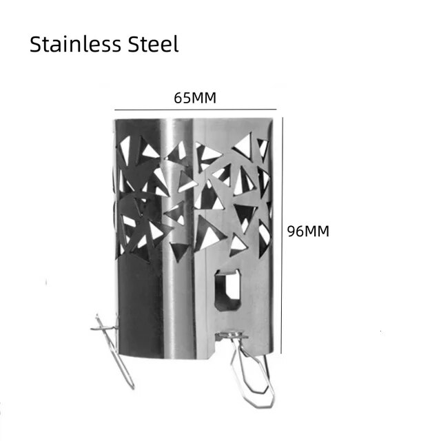 ステンレス鋼のチタンまたは薪ストーブ用のポータブルパイプ，屋外