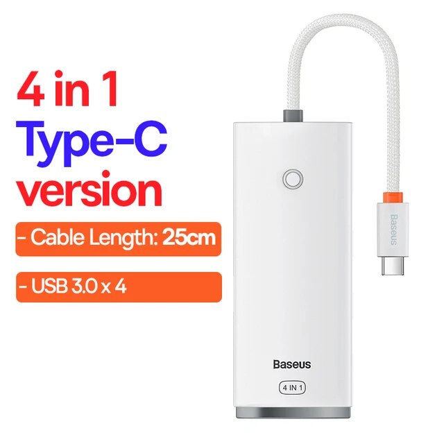 Baseus-USBハブ,4 in 1,Cタイプアダプター,マルチUSB 3.0,macbook pro air用,huawei mate 30 US｜itemselect｜04