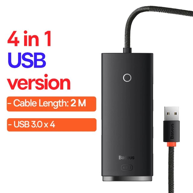 Baseus-USBハブ,4 in 1,Cタイプアダプター,マルチUSB 3.0,macbook pro air用,huawei mate 30 US｜itemselect｜05