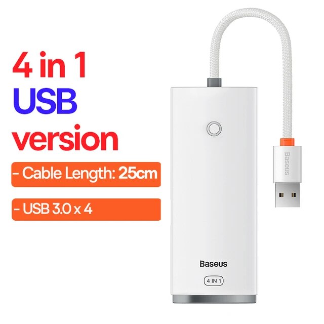 Baseus-USBハブ,4 in 1,Cタイプアダプター,マルチUSB 3.0,macbook pro air用,huawei mate 30 US｜itemselect｜03