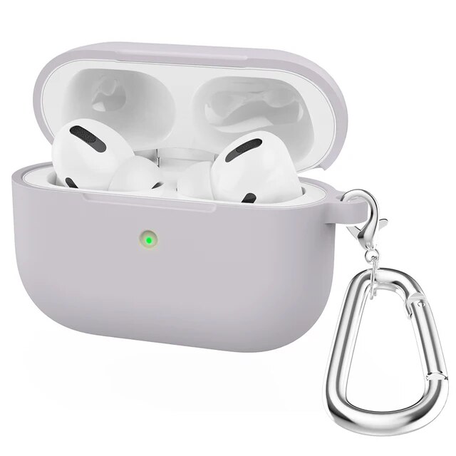 Airpods Pro 2019シリコンイヤホンケース,フック付きワイヤレスBluetooth保護ケース,Airpods Pro用｜itemselect｜19
