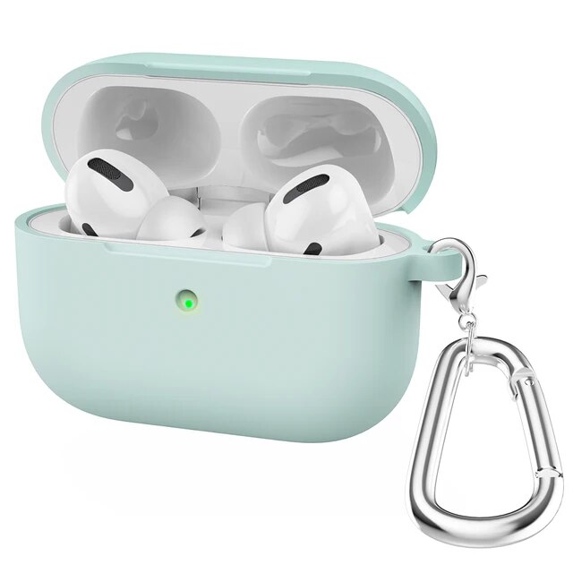 Airpods Pro 2019シリコンイヤホンケース,フック付きワイヤレスBluetooth保護ケース,Airpods Pro用｜itemselect｜16