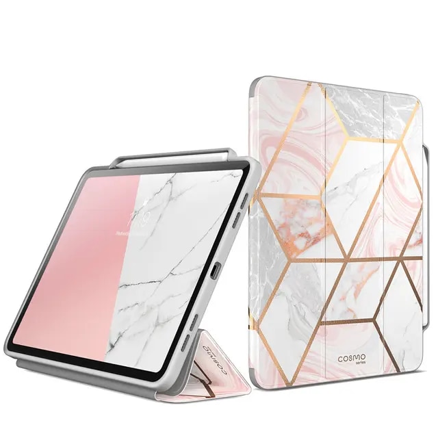 For iPad Pro 11 Case (2020) i-Blason Cosmo Full-Body Trifold Stand Marble F｜itemselect｜02