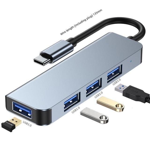 USBハブ,3.0タイプCからUSB 3.0,ドックステーション,マルチUSB,アダプター,4/7ポート,ノートブックアクセサリー｜itemselect｜02