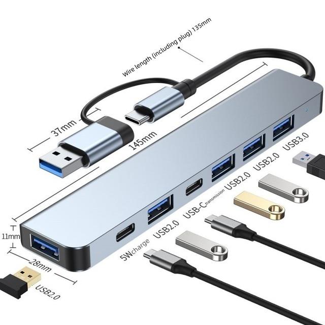 USBハブ,3.0タイプCからUSB 3.0,ドックステーション,マルチUSB,アダプター,4/7ポート,ノートブックアクセサリー｜itemselect｜08
