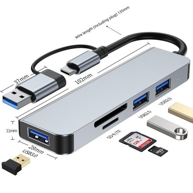USBハブ,3.0タイプCからUSB 3.0,ドックステーション,マルチUSB,アダプター,4/7ポート,ノートブックアクセサリー｜itemselect｜07