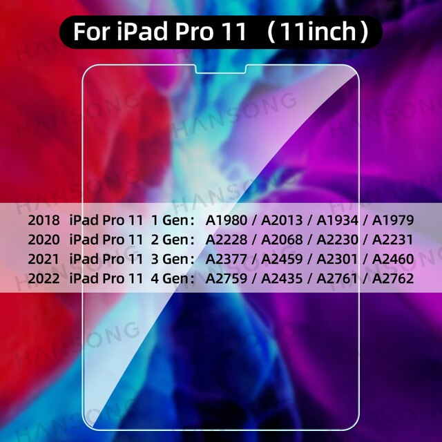 IPad用スクリーンプロテクター,第10世代強化ガラス製,2個,モデルPro 11,ipad 10.2 air 3 10.5 air,4 5 10.9｜itemselect｜11