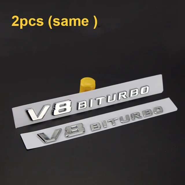 メルセデス,ベンツ,amg,v12biturbo,v8,biturbo,4matic,ターボ4matic,車の装飾,マッドガード,ロゴステッカー,クロ｜itemselect｜17