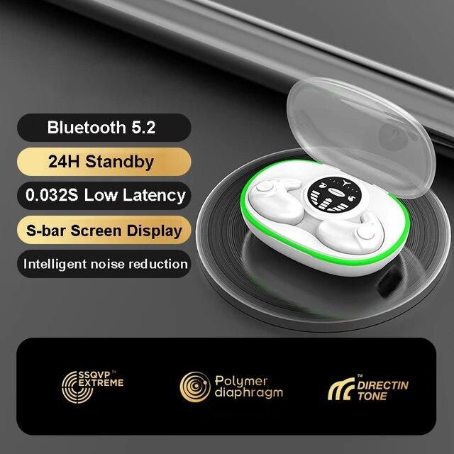 Bluetooth付きワイヤレスヘッドセット,apx5デバイス,防水,ノイズリダクション付き,タッチコントロール付き,5.3｜itemselect｜02