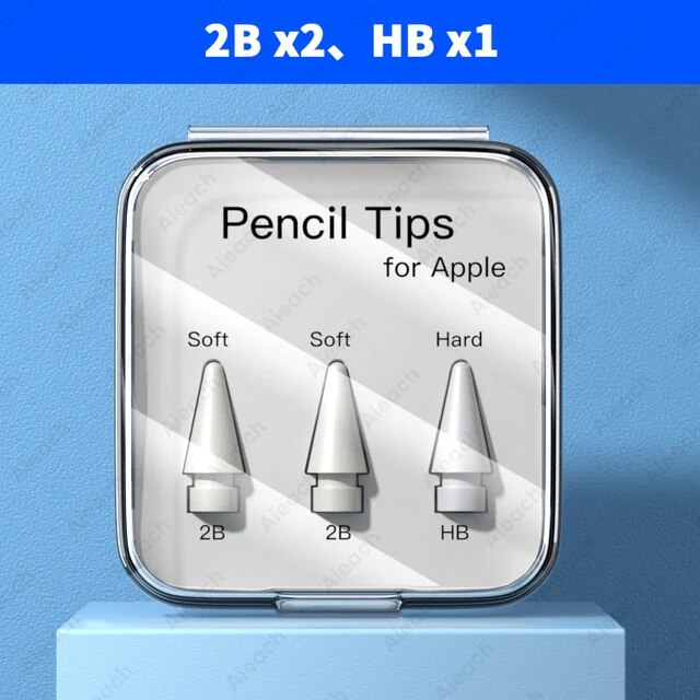 AIEACH Apple Pencil ペン先 3 / 6 個二重層 2B HB 薄型ソフトハード交換チップ Apple Pencil 1st 2nd｜itemselect｜07