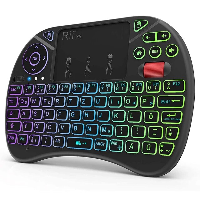 Rii-X8 2.4GHzワイヤレスミニキーボード,タッチパッド付きバックライト,PC/Android TVボックス/iPad用｜itemselect｜02