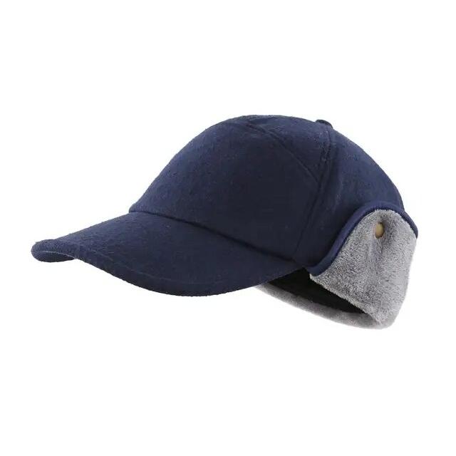 Connectyle-男性用のフラップ付き冬用帽子,バイザー付きの暖かいフェイクファーの帽子,毎日の野球帽｜itemselect｜03