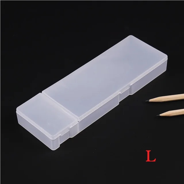 プラスチック製の収納ペン,透明でシンプルな透明な鉛筆ボックス,文房具事務用品｜itemselect｜04