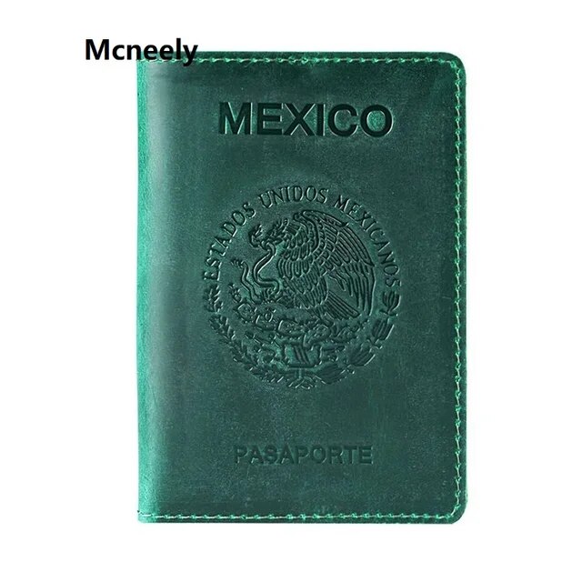 本革のパスポートカバー,メキシコのクレイジーホース,ユニセックスビジネスケース,旅行書類,財布｜itemselect｜03