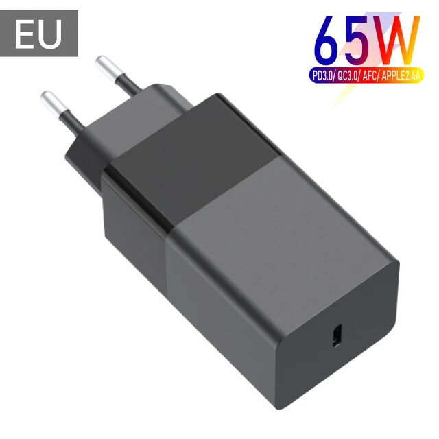USB-C充電器65ワットガンPD3.0高速充電電力供給アダプタmacbookの/asusの/hp/huawei社ラップトップipadプロ/iphon｜itemselect｜05