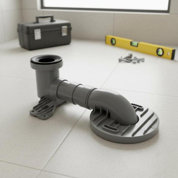 トイレ移動管 排水アダプター 継手 オフセット 便器シフター トイレ部品 主要メーカー適合 掘削不要設置 耐久PVC 高密封 内壁平滑 改修用 工場・オフィスに適用
