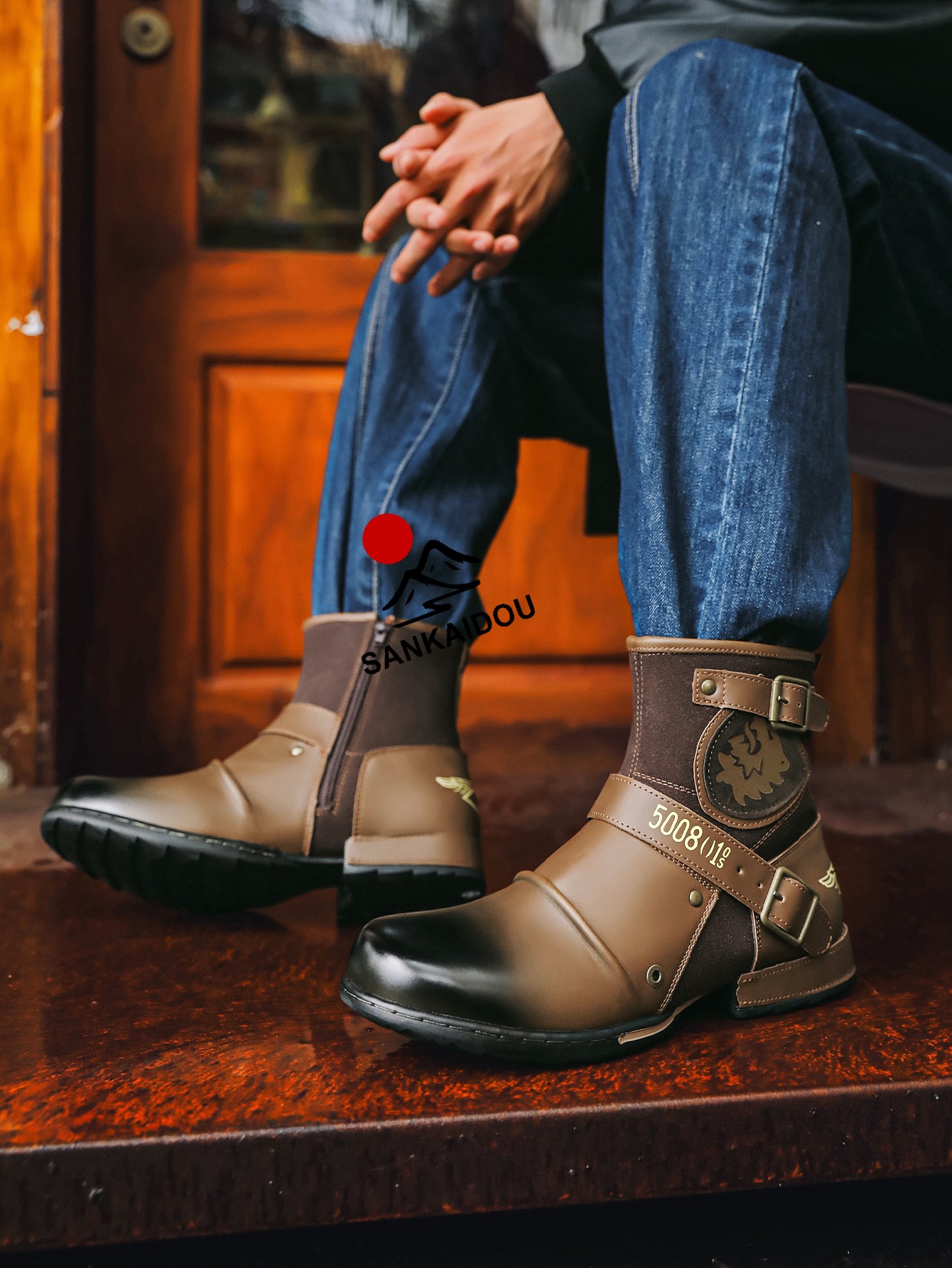 24.5-29cm ショットブーツ メンズ ブーツショートブーツ エンジニア 24.5-29cm ショットブーツ メンズ ブーツショートブーツ エンジニア