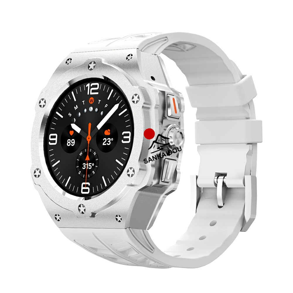 送料無料 galaxy watch Ultra 7 47mm バンド ステンレス 一体型 交換用